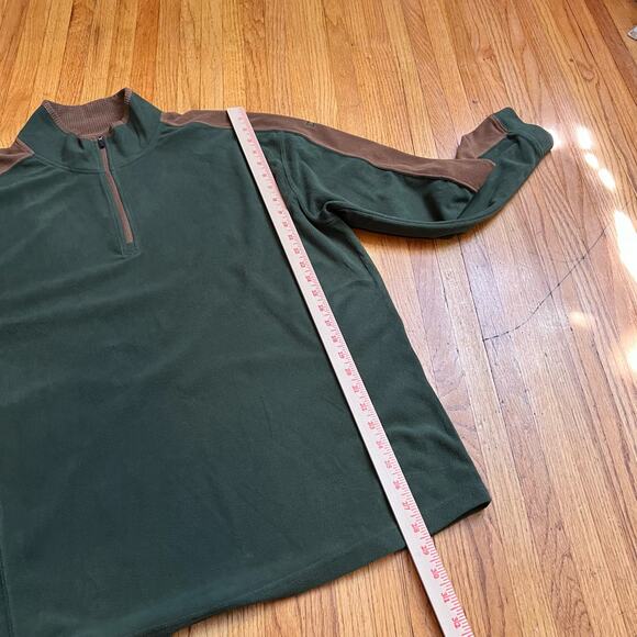 Dri Duck DDX Fleece Mens XL Quarter Zip Pullover Jacket Green Brown Shirt - Picture 8 of 8
